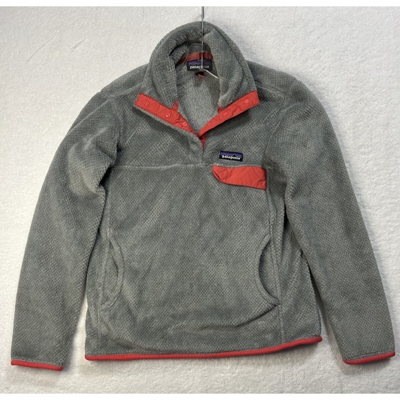 Patagonia Tops - Patagonia Womens Size S Gray Long Sleeve Re-Tool Snap T Sweatshirt (S6)